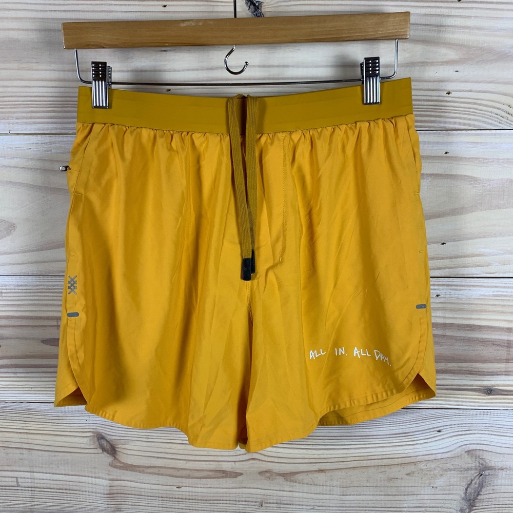 Ten‎ Thousand Distance Shorts Mens Small Yellow Running 5 In Athletic Workout